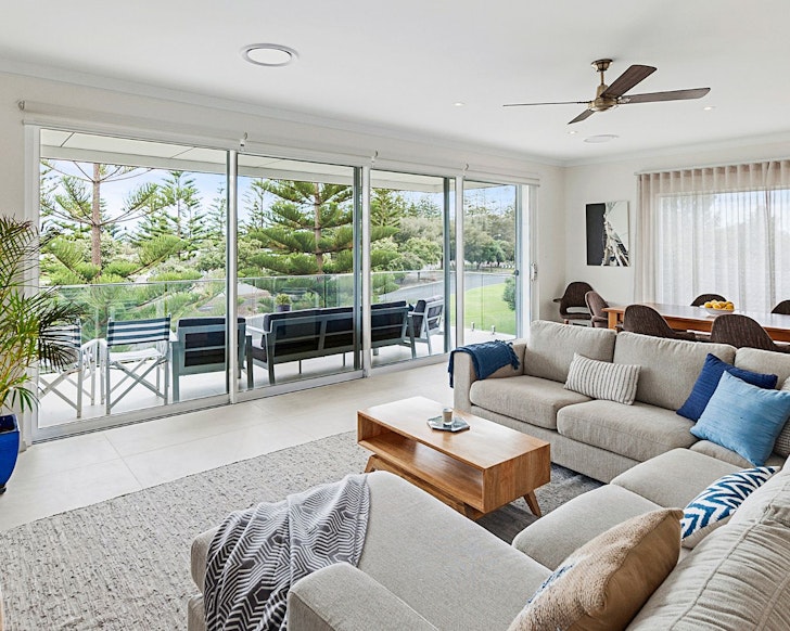 A view of the living space at Beachside 880 best Busselton Airbnbs