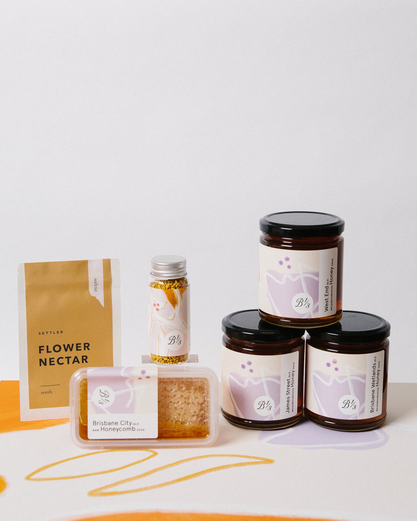 A gift set of honey from Bee One Third.