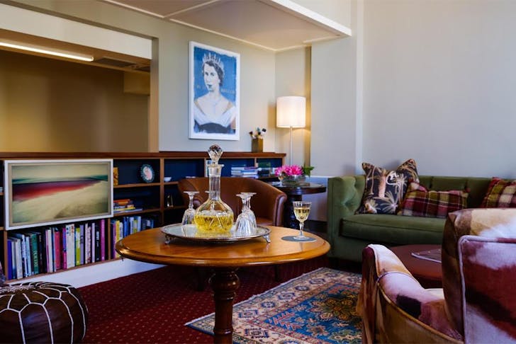 The sumptuous living room at the Bell Hill Apartments in Dunedin, one of the best accommodation in Dunedin.