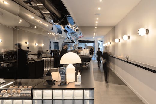 The interior of Bench Coffee Co.