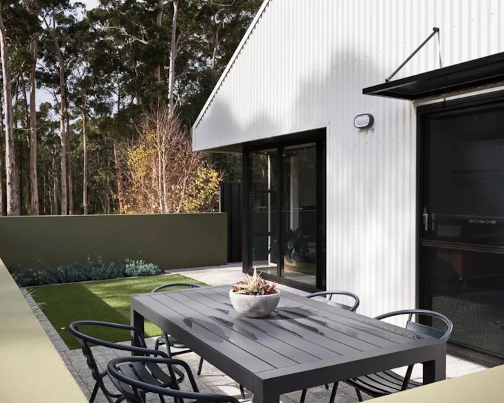 The patio at Berms and Barrels best Margaret River Airbnbs