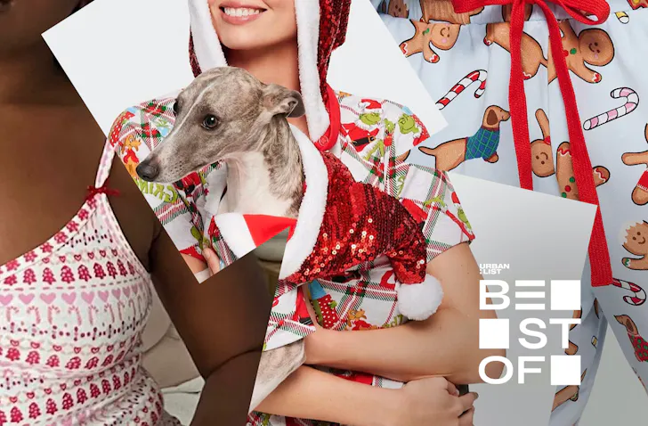 A collage of best christmas pyjamas in new zealand.