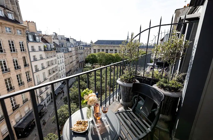 The view from the Deluxe Penthouse Heart Of Paris, one of the best airbnbs in Paris