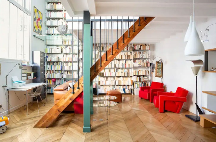 A room in the Quiet Loft Near Jardin Du Luxembourg, one of the best Airbnbs in Paris