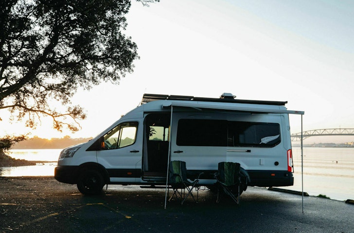 A photo of Silver Fern Ford, one of the best campervans to rent in NZ
