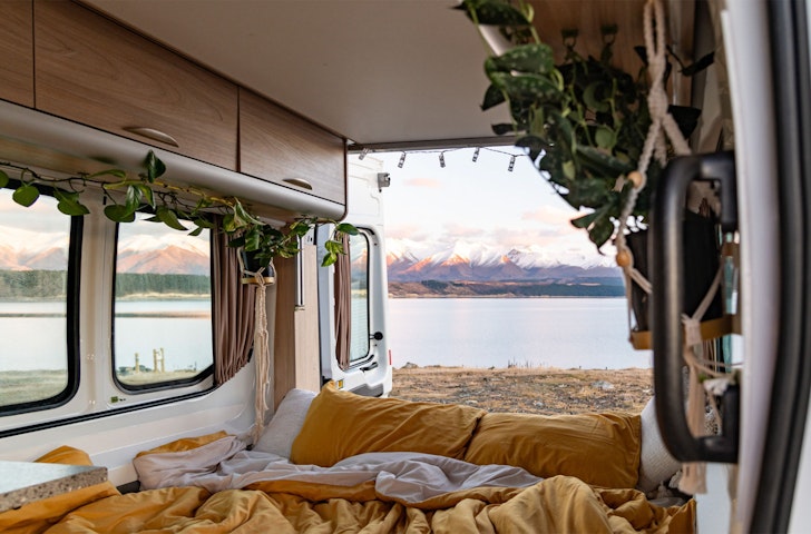 A photo of Yeti, one of the best campervans to hire in NZ