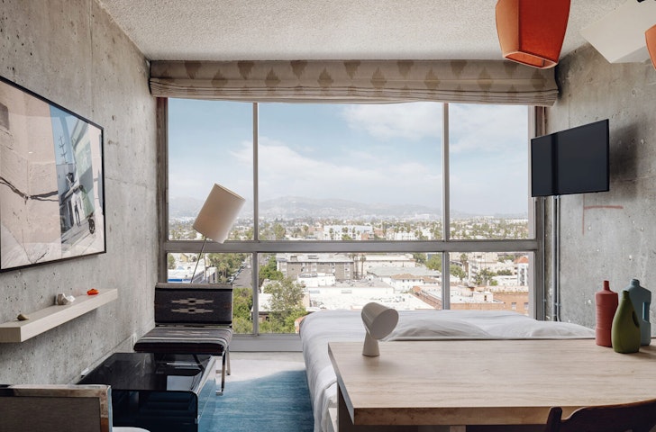 A room at the The LINE LA, one of the best hotels in LA
