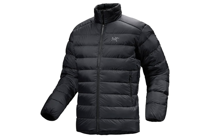 One of the best men's puffer jackets for winter, the Arcteryx Thorium Jacket  