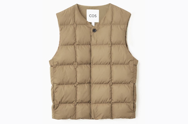 One of the best men's puffer jackets for winter, the COS Quilted Padded Gilet
