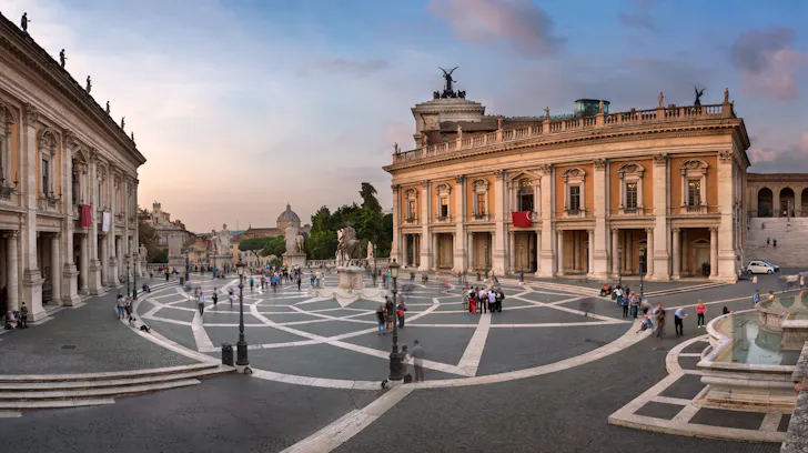 The entrance to one of Romeâs best museums and galleries, Capitoline Museums at Piazza del Campidoglio
