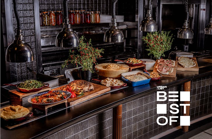 Basilico buffet spread