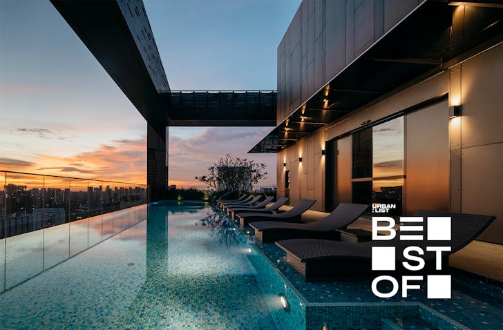 Rooftop pool at The Clan Hotel