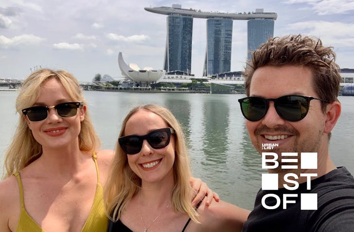 Gracie Stewart and friends in Singapore