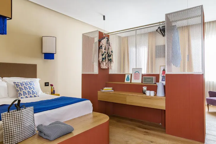 Best places to stay in Rome at Condominio Monti with a fun, colourful room and adornments