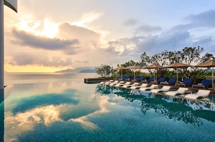The pool at the Sheraton Nha Trang Hotel & Spa, one of the best resorts in Vietnam
