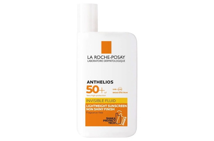 La Roche-Posay Anthelios Invisible Fluid Facial Sunscreen SPF 50+, one of the best face sunscreens