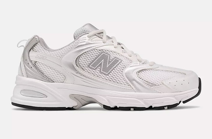 The New Balance 530, one of the best white sneakers