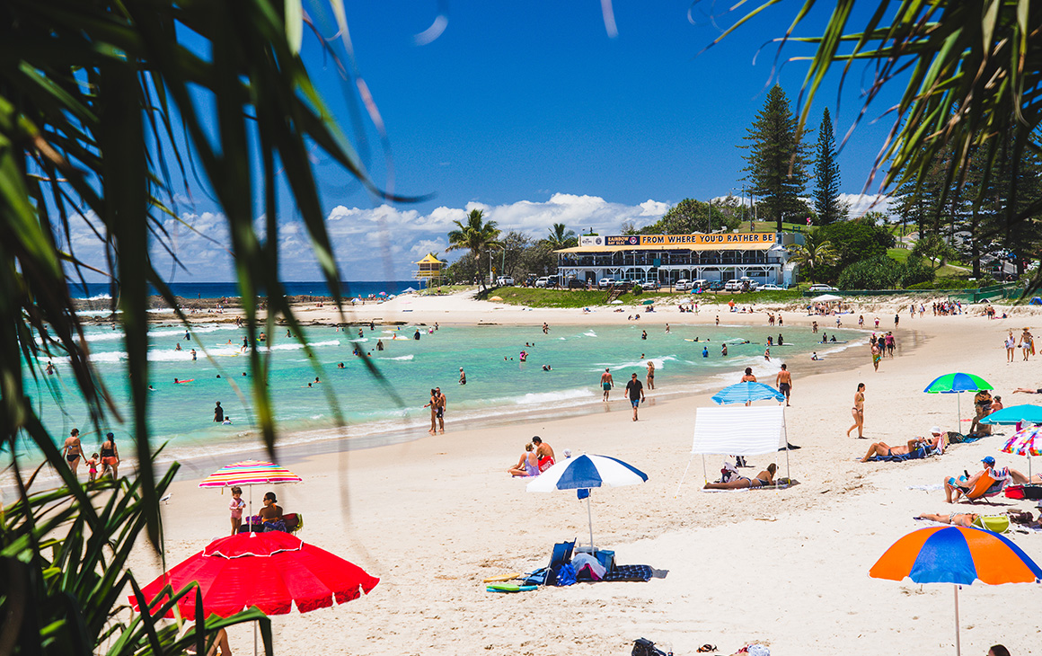 Rainbow Bay, one of the Gold Coast's best beaches in 2022