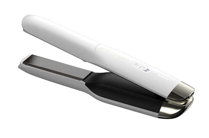 The ghd Unplugged Cordless Hair Straightener, one of the best hair straighteners