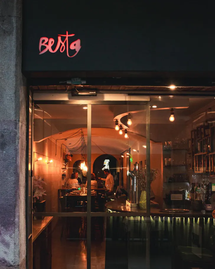 The unassuming entrance to Besta, Barcelona.
