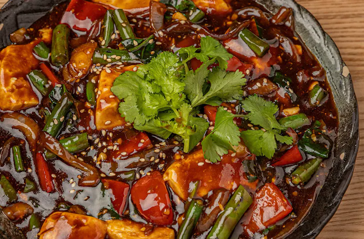 A spicy tofu dish from Big Fish Eatery, one of the best BYOs in Auckland. 