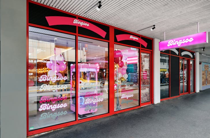 Bingoo's shopfront on Latrobe Street. The viral Korean dessert and snack outlet has moved into the city after a successful Springvale opening.