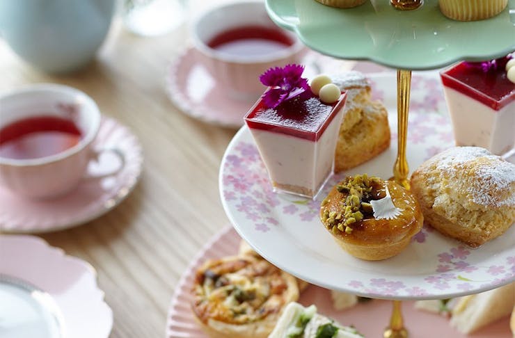 A stunning high tea at Bluebells, one of the best high teas in Auckland.