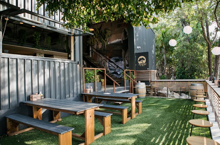 the exterior of an outdoors brewery in noosa