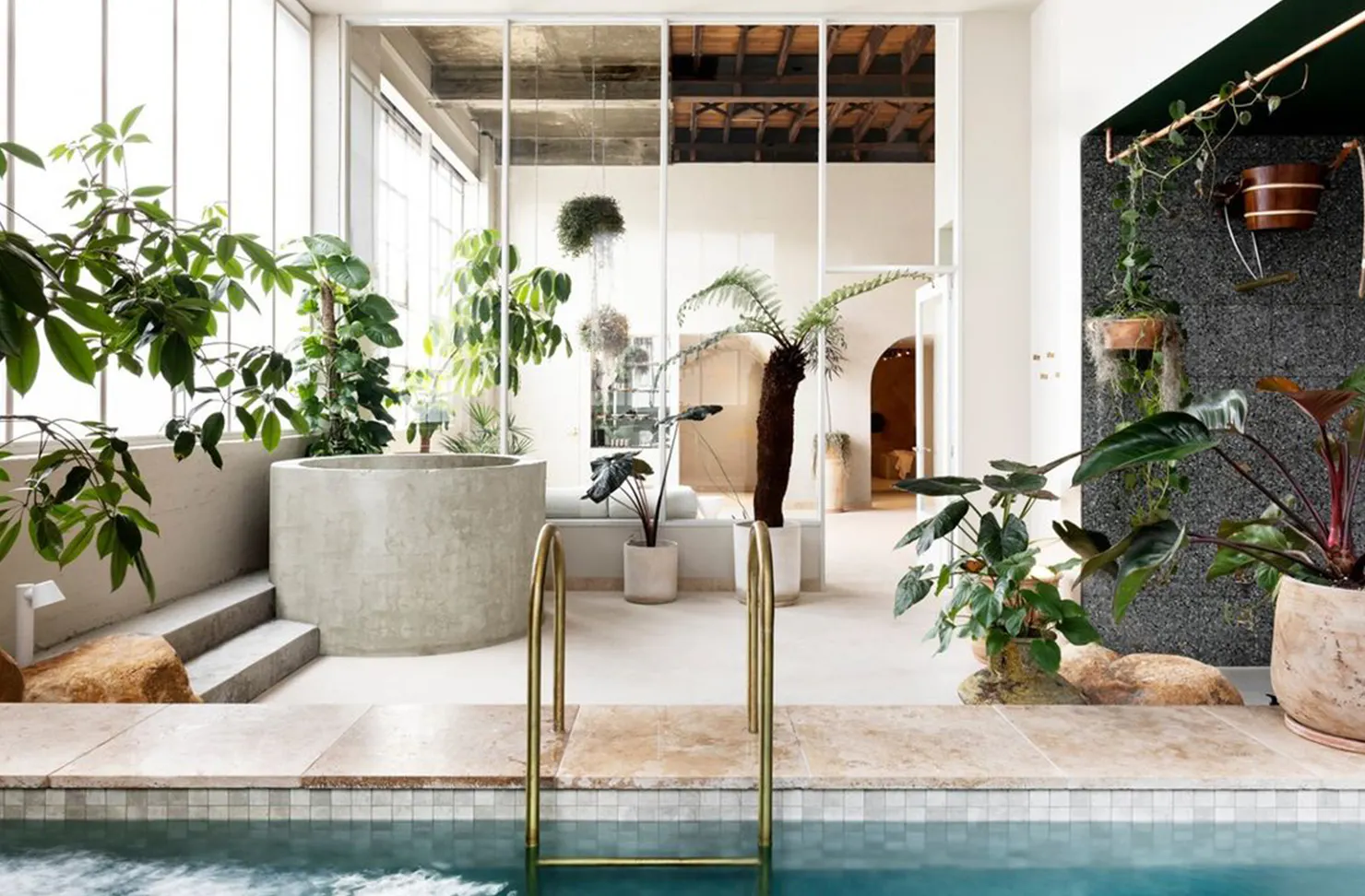 The interior at Sense Of Self bathhouse.