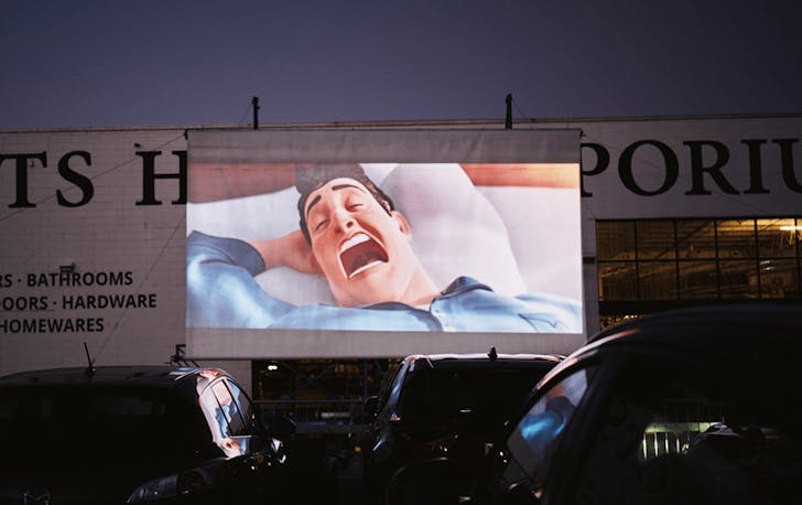 Outdoor cinema Melbourne.