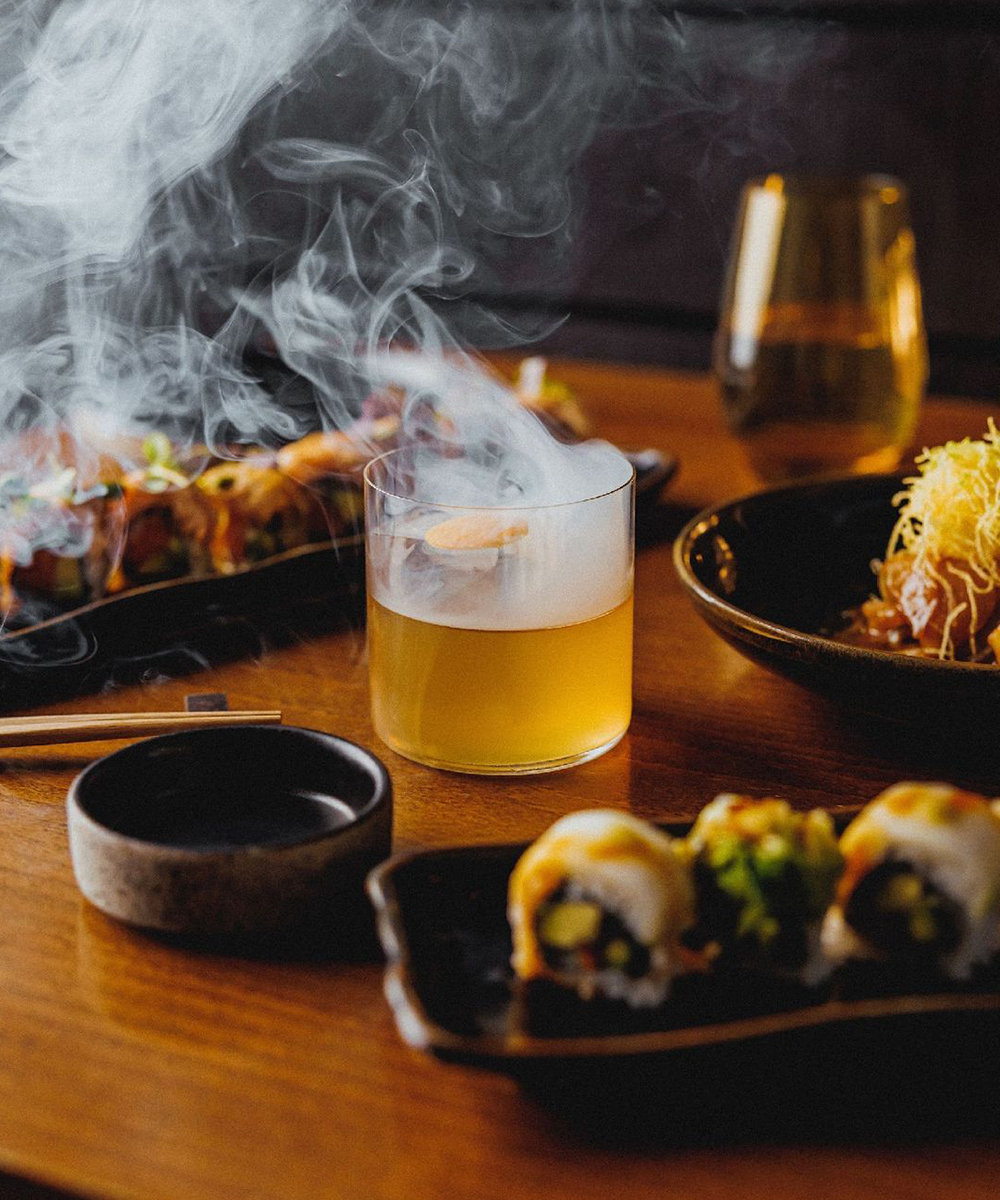 japanese feast and whisky
