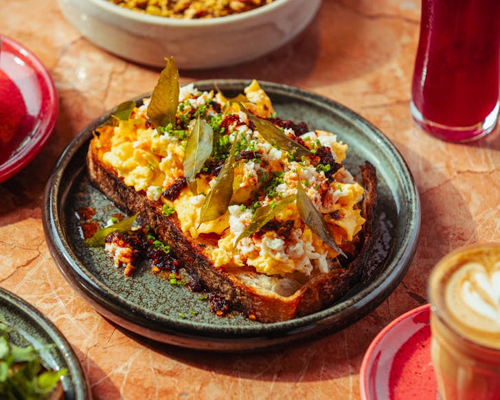 Chilli crab scrambled eggs from Christinaâs