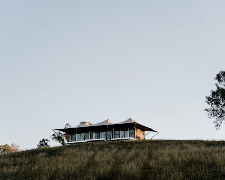 An exterior view of Budgalong Lodge Airbnb NSW
