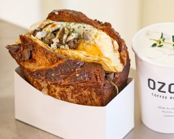 Stacked bulgogi toasted sando by Hi Toastie