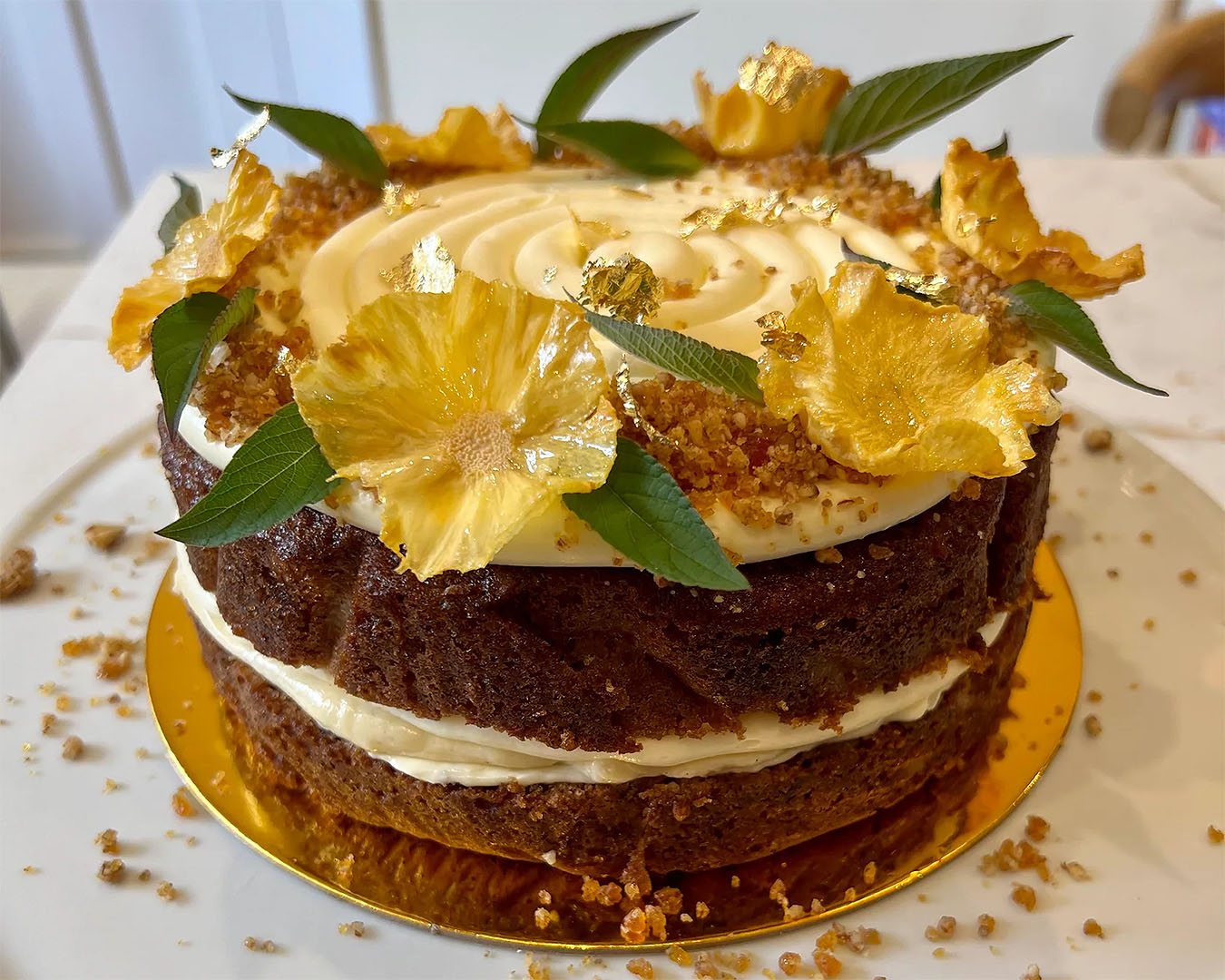 Bunanza's Pineapple Pecan Cake—one of the best Easter treats in Auckland. 