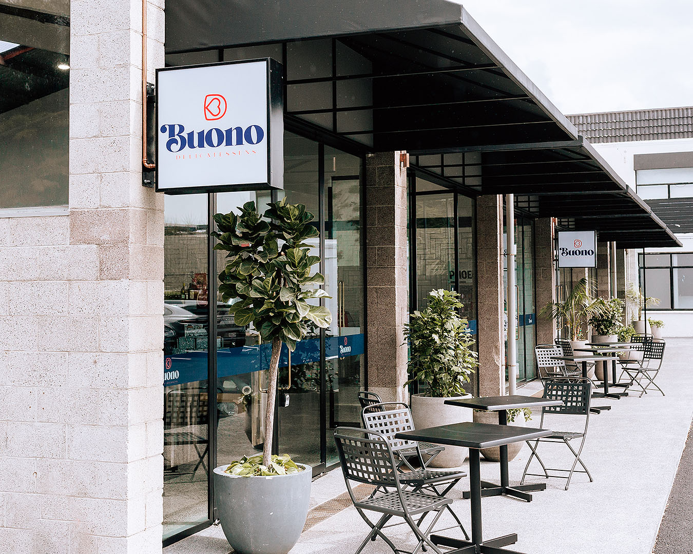 The outside of the brand new Parnell Italian Markets, Gusto Markets.