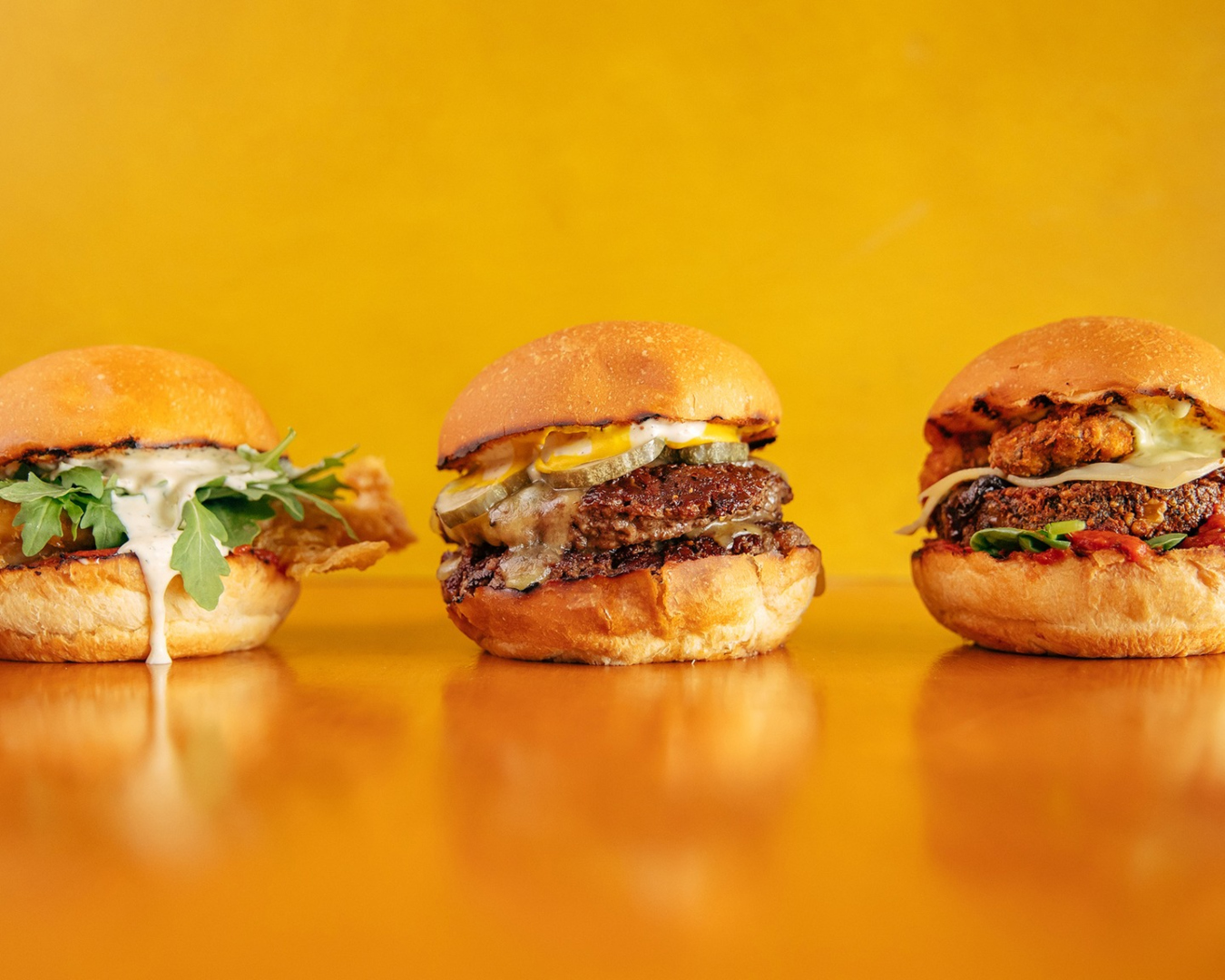 A selection of burgers from Burger Burger, one of Ponsonby's best restaurants.. 