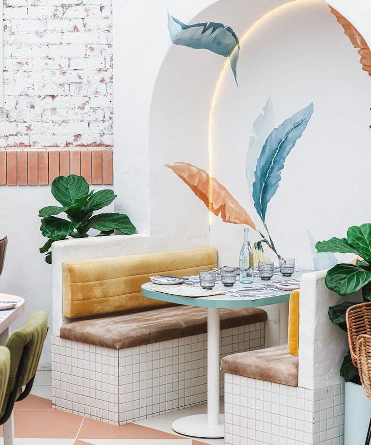 the interior of light years, one of burleigh's best restaurants