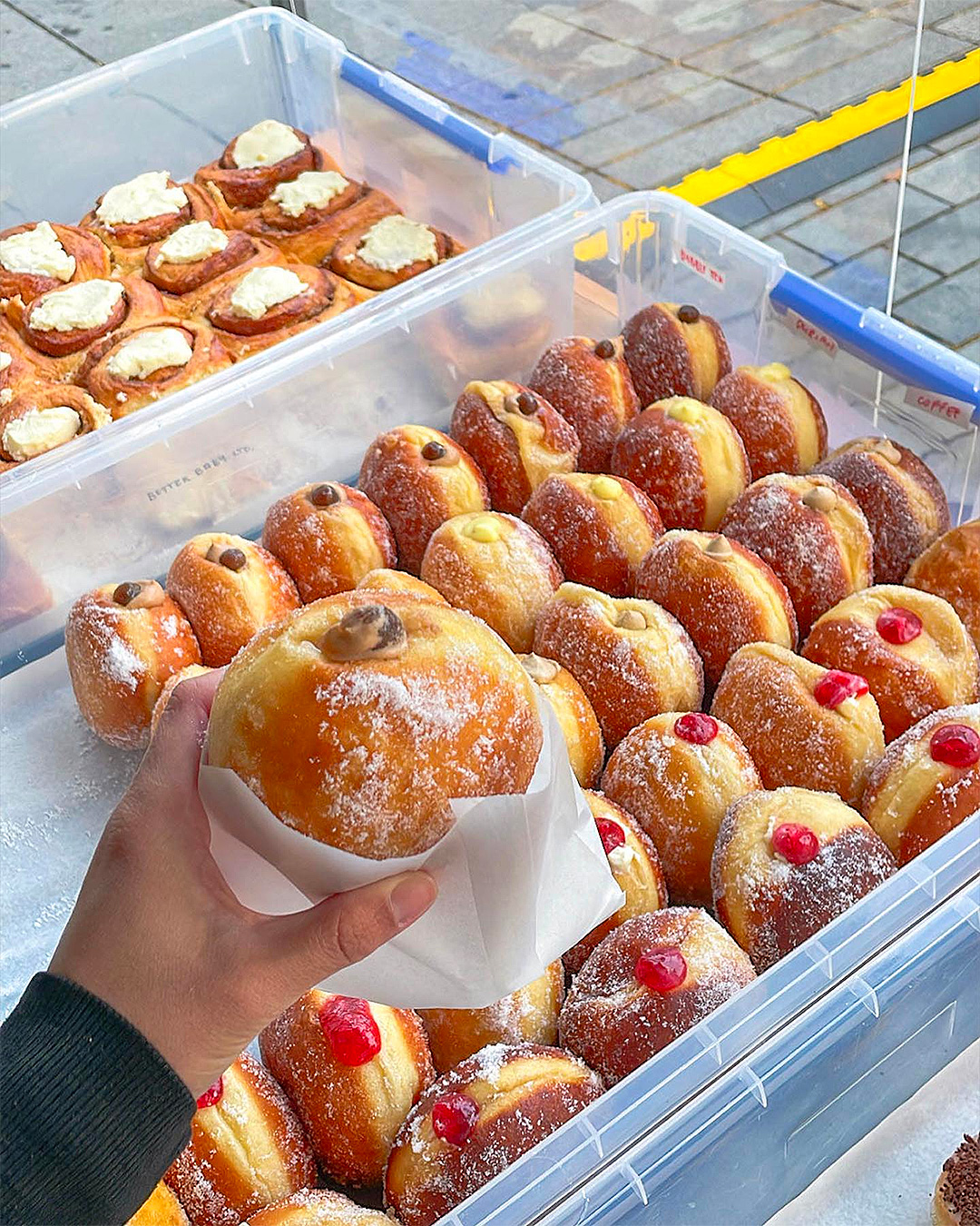 Butter Baby's doughnuts at a market. 