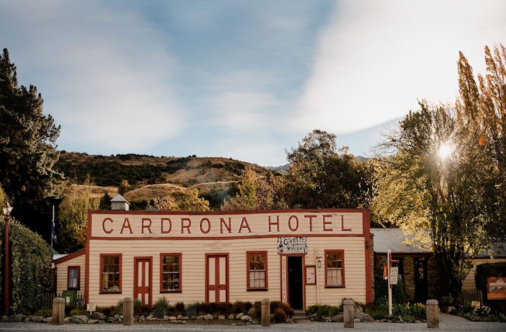 An exterior view of the Cardrona Hotel one of the best accommodation options in Wanaka New Zealand