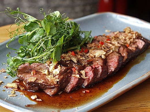 The grilled beef bavette at Cafe Hanoi, just mouthwatering.