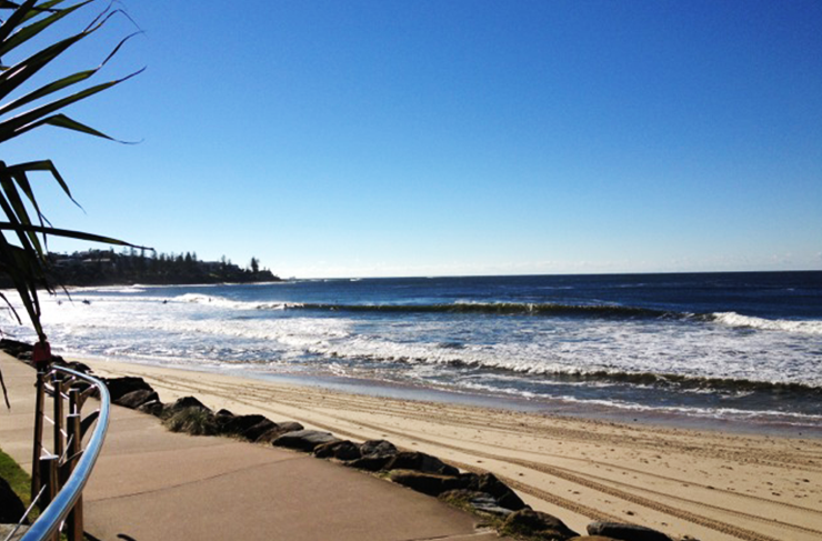 Caloundra beach.