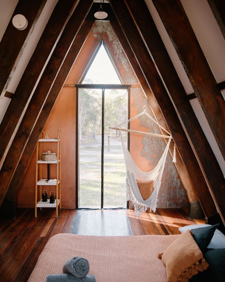 The inside of Captain's Cabin Airbnb Queensland