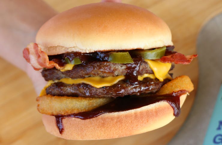 Close Up Shot Of The Carl’s Jr. X Culley’s Spicy Western Bacon Burger Collab