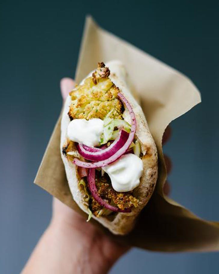 A delicious wrap from Carmel Israeli Street Food