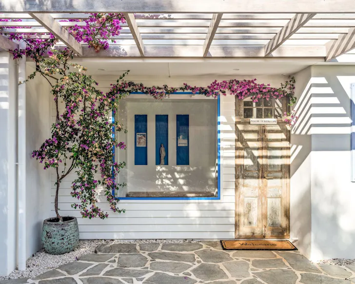 The frront door at Carpe Mykonos best Margaret River Airbnbs