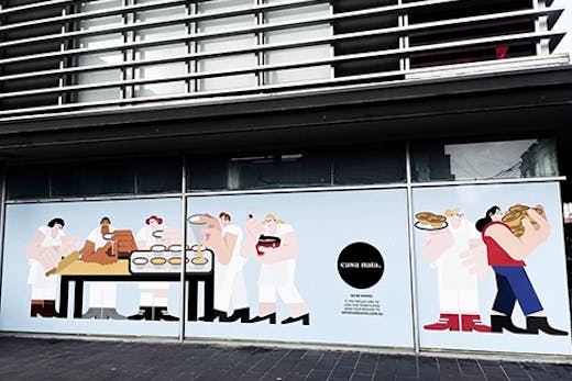 The storefront of Casa Nata with a sign that says 'coming soon'.