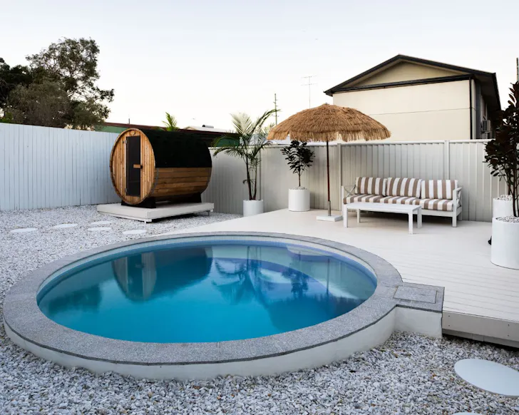 A view of the pool at Casita San Michele best pet-friendly stays Gold Coast