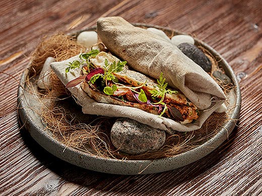 The tandoori chicken taco at Cassia.
