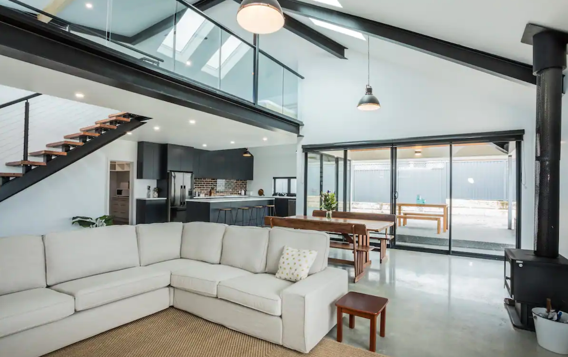 Living area at Castleview House